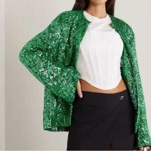 The Attico “Manon” Sequined Crepe Jacket NWT IT 40 – Rare / Sold Out